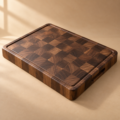 Alderra End-Grain Prep Board complete product view