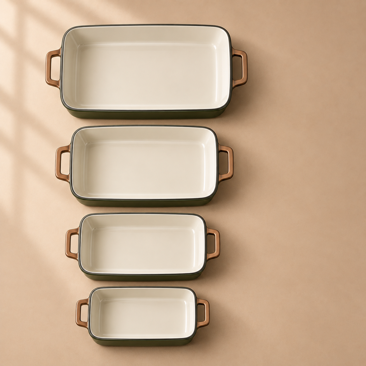 Mirove Enamel Bakeware Set complete configuration view