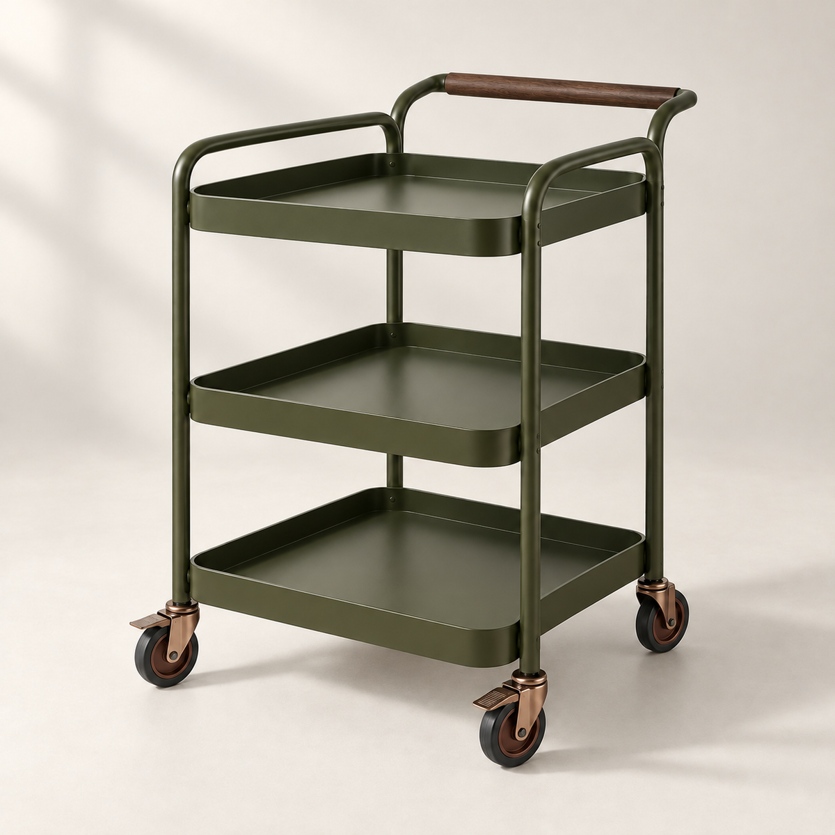 Noma Tiered Serving Trolley complete configuration view