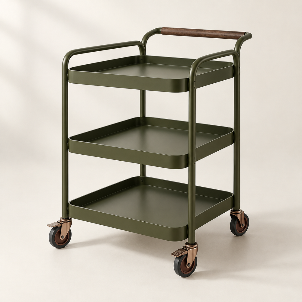 Noma Tiered Serving Trolley complete product view