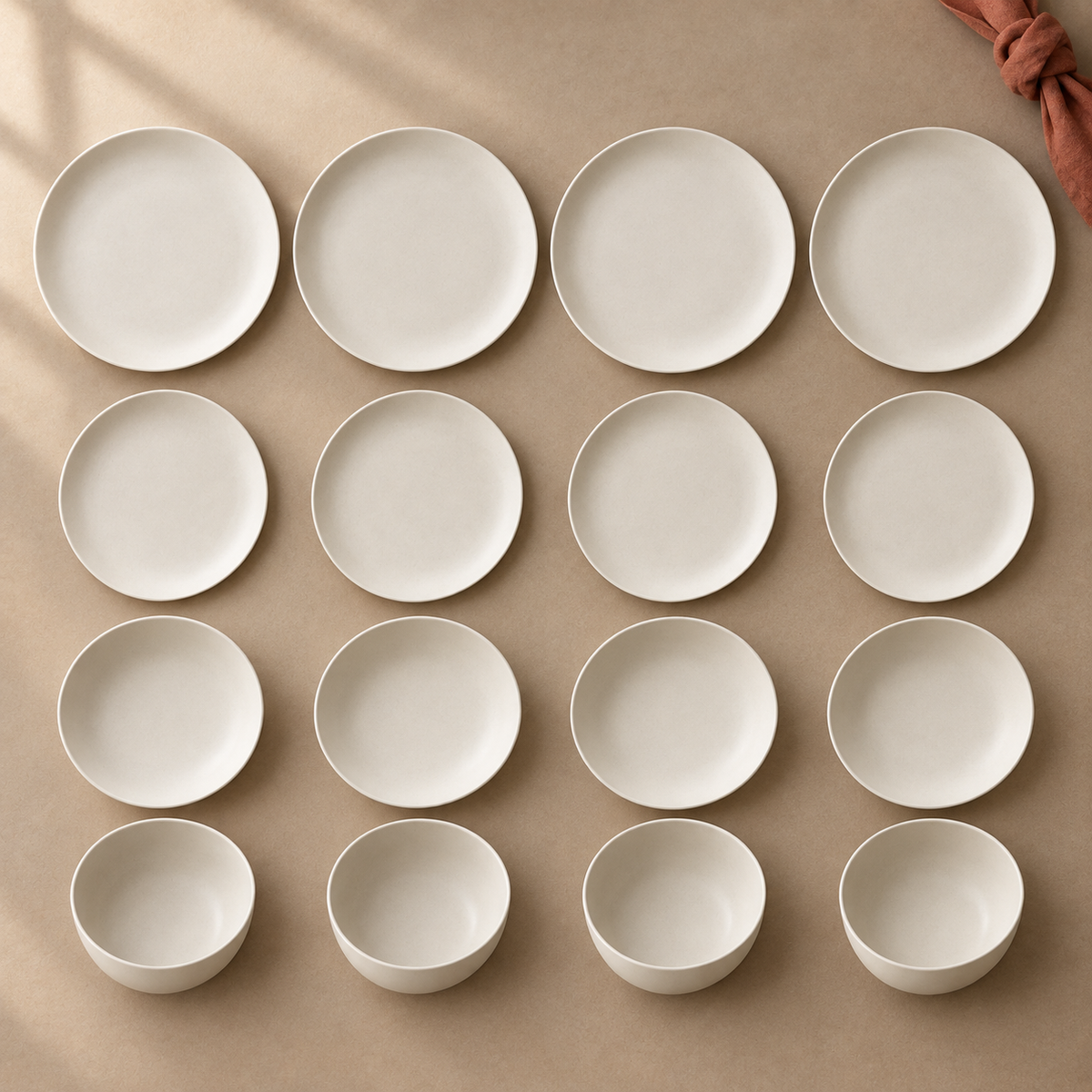 Orelle Porcelain Dinner Set complete configuration view