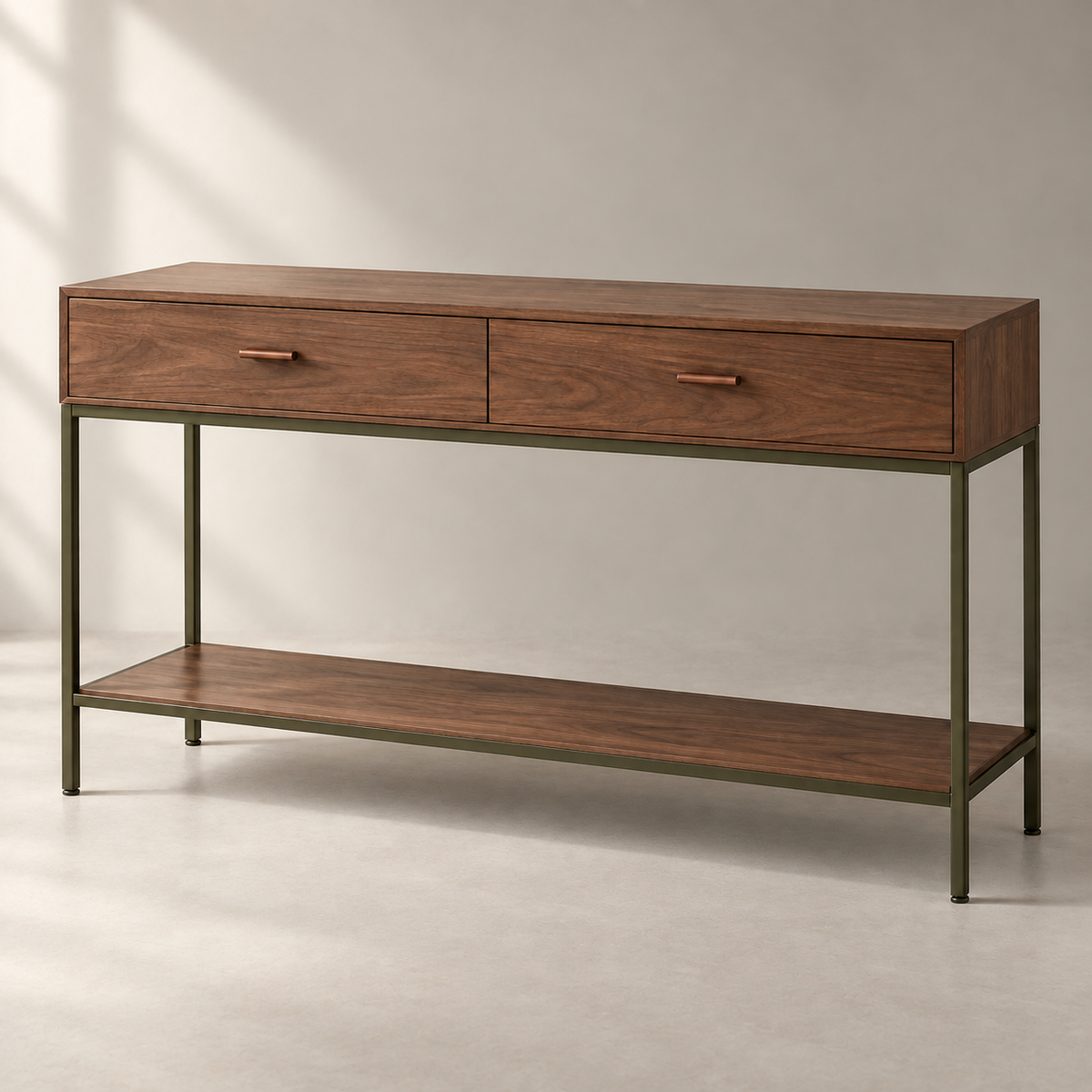 Solmere Entryway Console complete configuration view