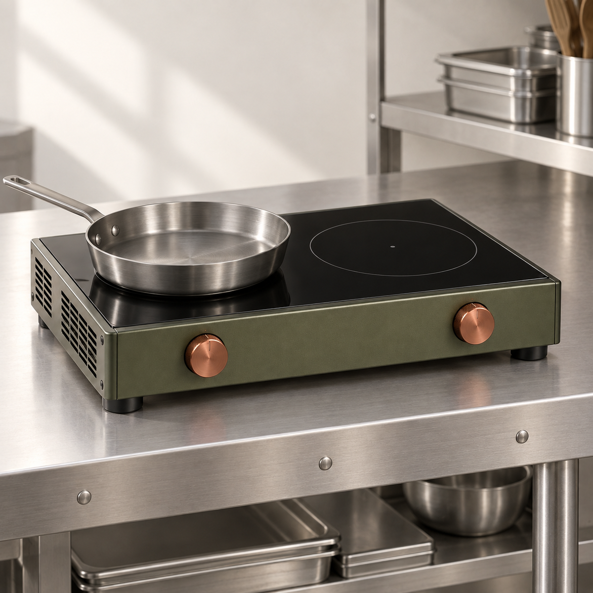 Vesta Commercial Induction Hob lifestyle view