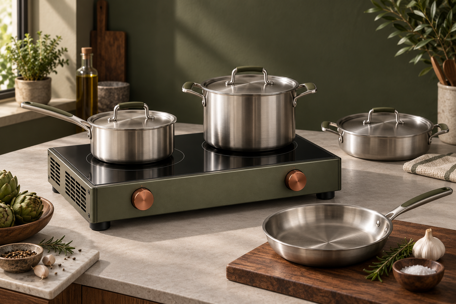 Compact foodservice equipment in a considered kitchen