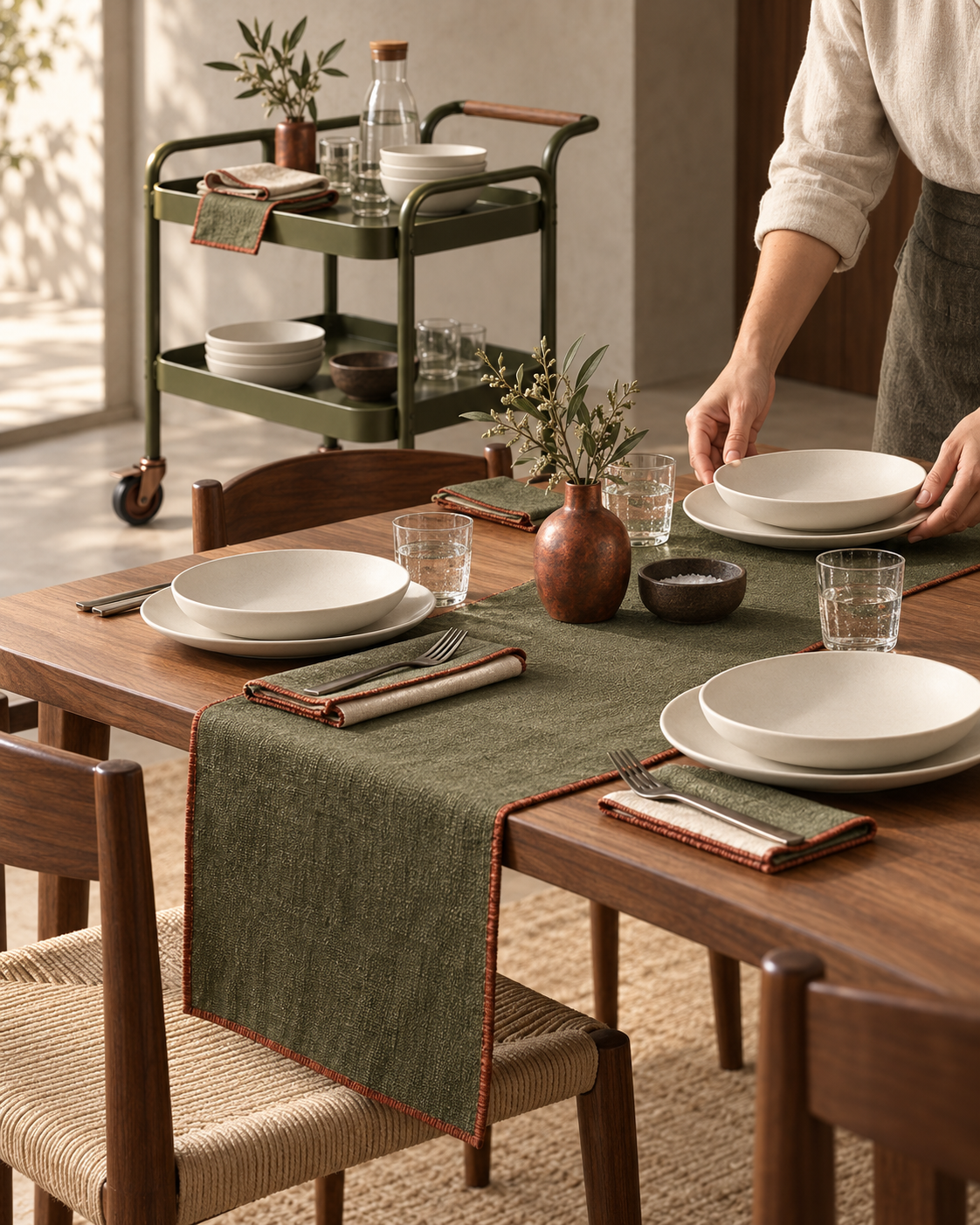 A considered transition from kitchen to table